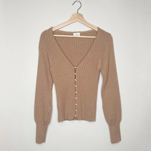 Aritzia Sweaters - Aritzia Wilfred V-Neck Pearl Cardigan